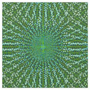 Tissu Éclatement d'étoiles abstrait moderne, vert jade e