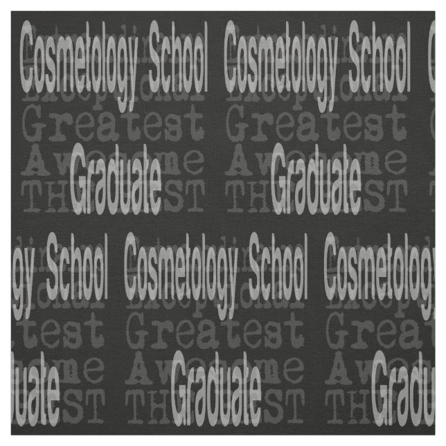 Tissu Ecole de Cosmetologie Diplômé Extraordinaire (Échantillon)