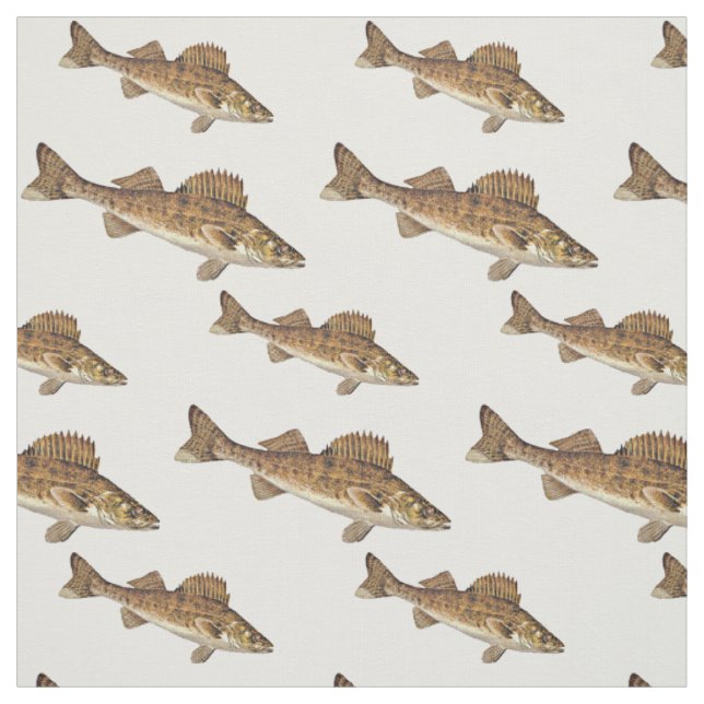 Tissu École des poissons de brochets vairons (Échantillon)