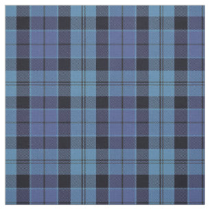 Tissu Écossais plaid bleu et noir de Strathclyde de