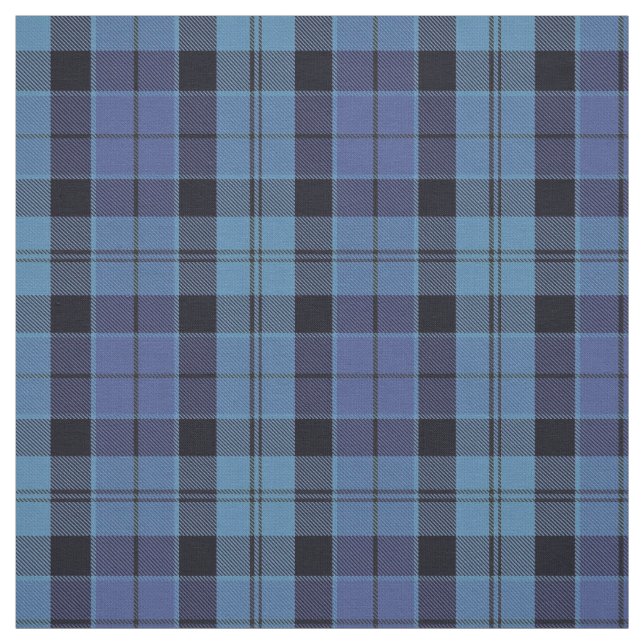 Tissu Écossais plaid bleu et noir de Strathclyde de (Échantillon)