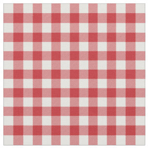 Tissu Ecosse classique tartan motif rouge et blanc Noël