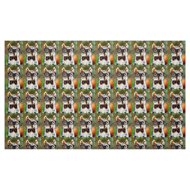 Tissu Écureuil mignon (Fat Quarter)