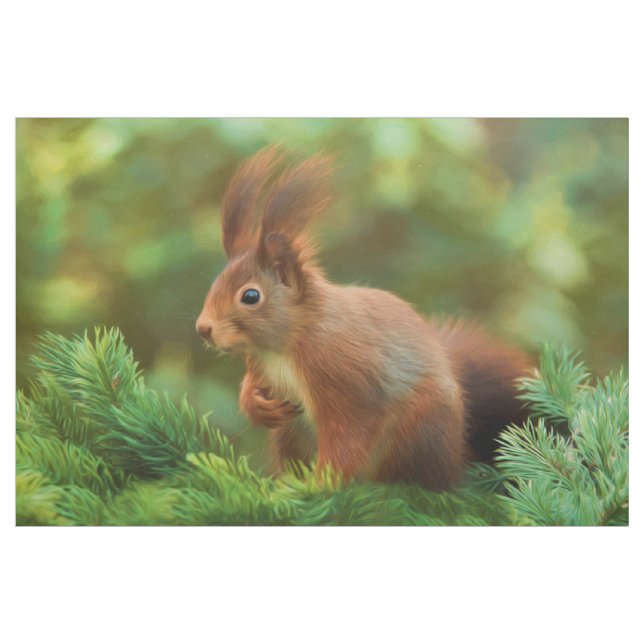 Tissu Écureuil sur un arbre (Yard)