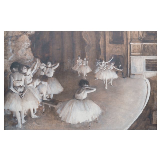 Tissu Edgar Degas - Répétition de ballet sur scène (Yard)