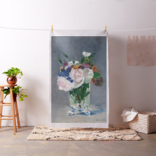 Tissu Edouard Manet - Fleurs dans un Vase de Cristal
