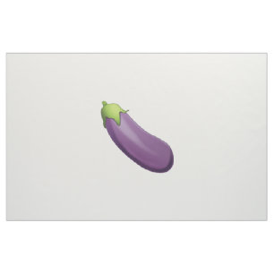 Tissu Eggplant - Emoji
