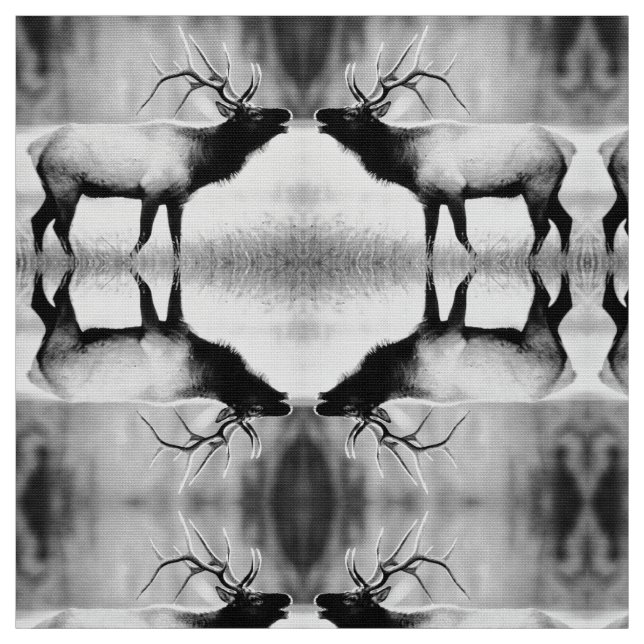 Tissu Elbe noir et blanc (Échantillon)