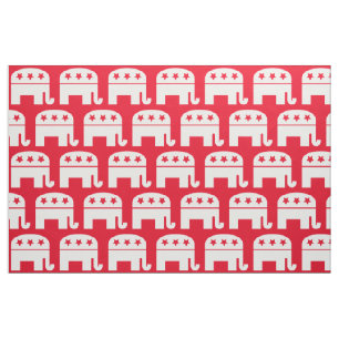 Tissu Élection 2020 Symbole républicain Eléphant