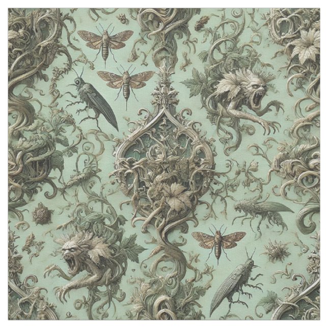 Tissu Elégance chitoyenne - Tuile gothique victorienne (Échantillon)
