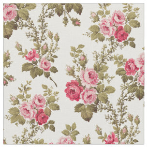Tissu Élégant Arrière - plan blanc-rose Vintage