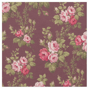 Tissu Élégant Arrière - plan rose-maron Vintage