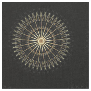 Tissu Élégant Black Gold Chevron Star