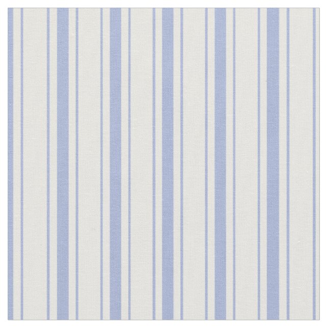 Tissu Élégant Bleu Rustique Classique Bleu Français Tick (Fermer)