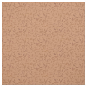 Tissu Élégant Brown Abstrait Feuilles d'automne Motif