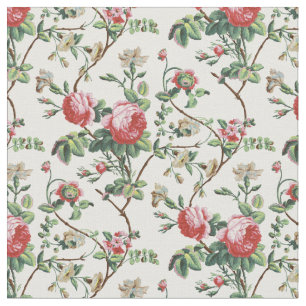 Tissu Élégant Chic Rose rose Vintage Floral