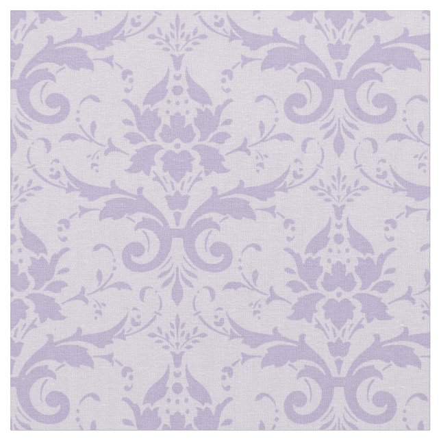 Tissu élégant floral pourpre de damassé de lavande (Fermer)