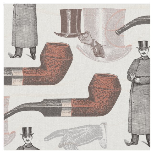 Tissu Élégant homme Vintage en haut de chapeau Retro (Fermer)