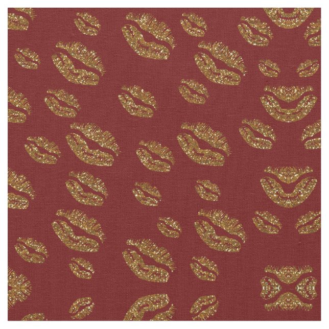 Tissu Élégant Kissing Lips Impression Fabric (Fermer)