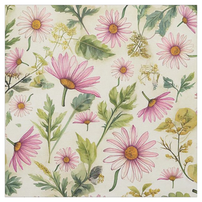 Tissu Élégant modèle floral de printemps (Échantillon)