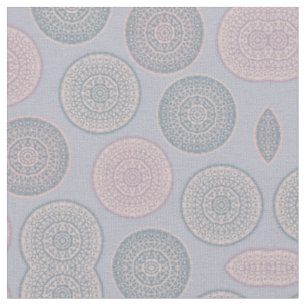 Tissu Elégant Motif Bohème Rose Pastel Mandala