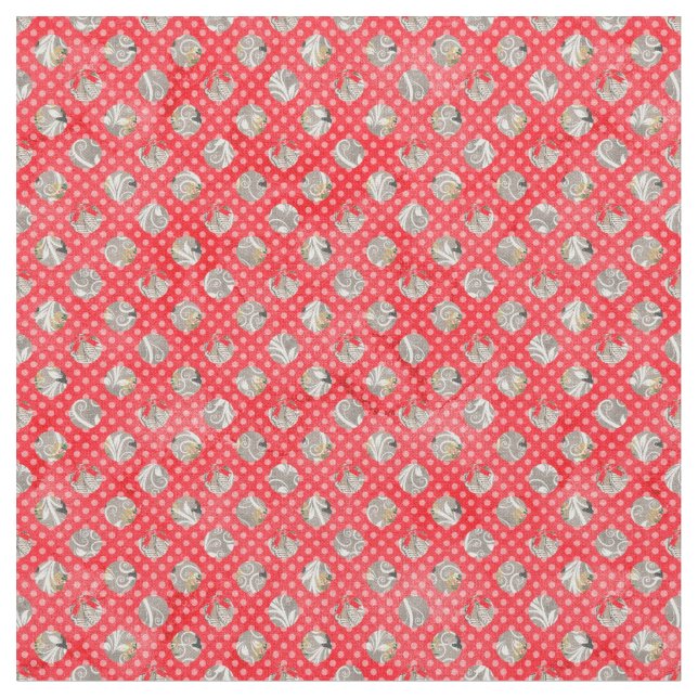 Tissu Élégant Motif de Noël (Fermer)