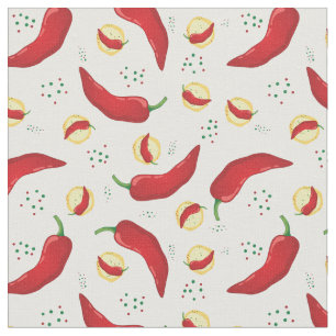 Tissu Élégant Motif Red Chile