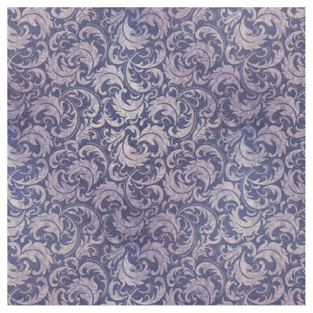 Tissu Élégant motif Vintage pourpre damassé (Fermer)