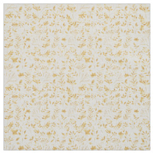 Tissu Elégant Parties scintillant Or Foliage Design bla