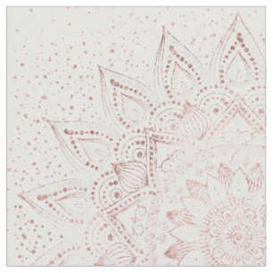 Tissu Elégant rose en or mandala confetti design