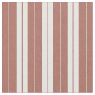 Tissu Élégant Rouge Blanc Antique Français Ticking Strip