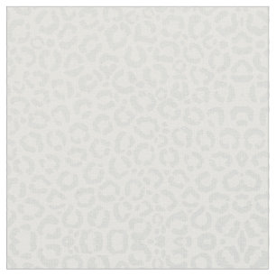 Tissu Elegant White Gray Leopard Cheetah Animal Print