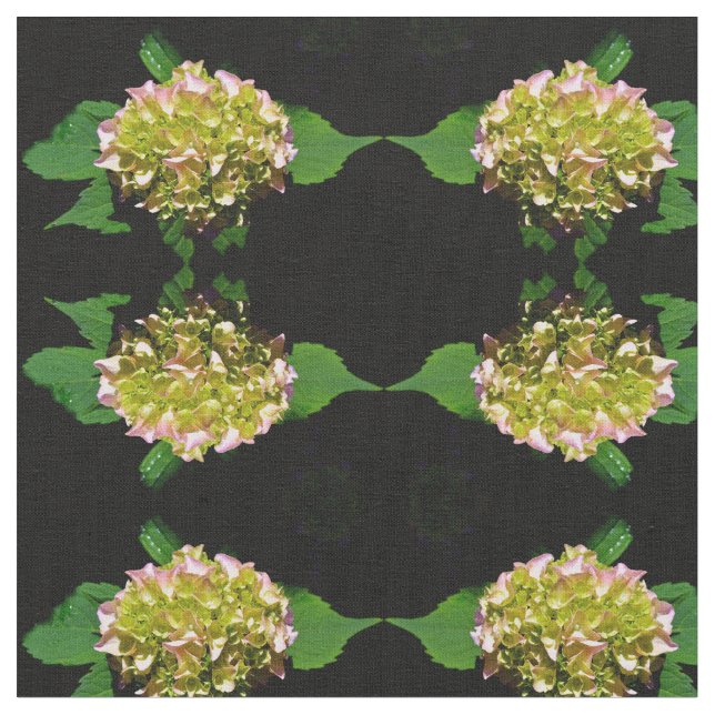 Tissu Élégante fleur jaune rose Hydrangea (Fermer)