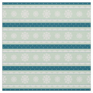 Tissu Elégante Monnaie Vert Noël Snowflakes Design