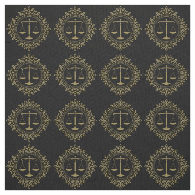 Tissu Élégantes échelles de justice| Avocat (Échantillon)