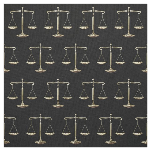 Tissu Élégantes échelles de justice| Avocat (Échantillon)