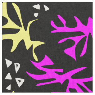 Tissu Elem rétro vintage abstrait sans couture
