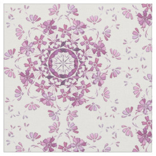 Tissu élément rouge rétro floral