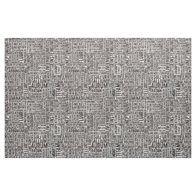 Tissu Éléments chimiques... (Yard)