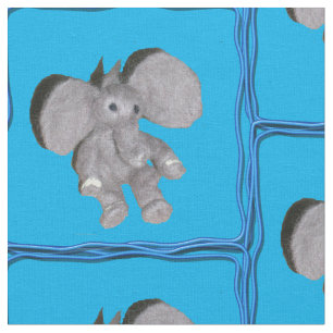 Tissu - Éléphant dans un cadre