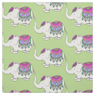 Tissu Eléphant fantaisiste