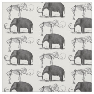 Tissu Éléphant préhistorique de mammouth laineux