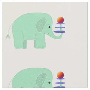 Tissu Éléphants fantaisistes
