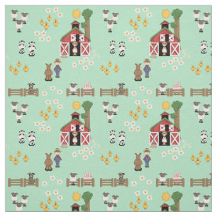 Tissu Élevage de menthe de ferme de Barnyard