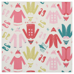 Tissu Elf Colorful Coat et Chaussures Motif