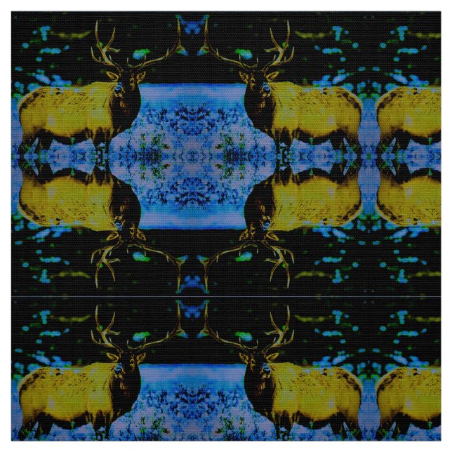 Tissu Elk gris bleu (Échantillon)