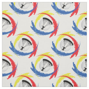 Tissu Emblème tricolore de parachutage de sport