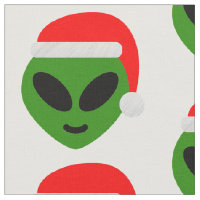 emoji alien père Noël vert