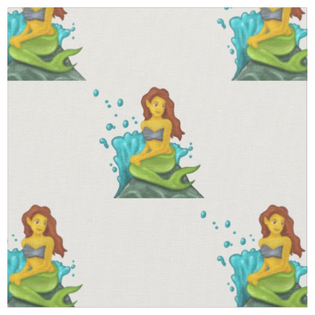 tissu emoji mermaid (Fermer)