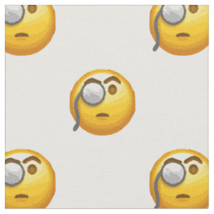 tissu émoji monocle